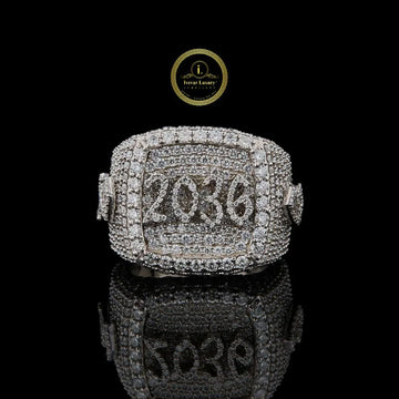 2036 Royal Iced Out Moissnaite Diamond Custom Ring By Ivevar