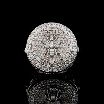 Full Silver Ant Unique Style Lab Grown Diamond Hip Hop Men Ring By Ivevar