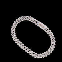 Iced Out Linear Choker Necklace Encrusted with Brilliant Cut Lab Grown Diamonds