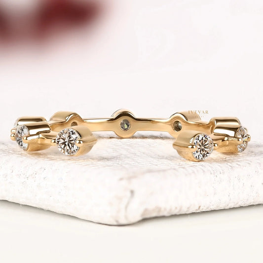 Round Brilliant Lab Diamond Eternity Style Ring