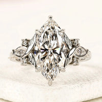 Marquise Cut Lab Grown Diamond Engagement Ring