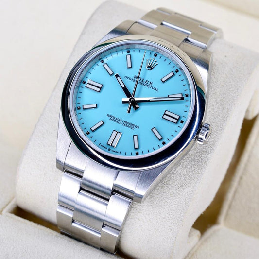 Sky Blue Dial Classic Automatic Men's Wristwatch