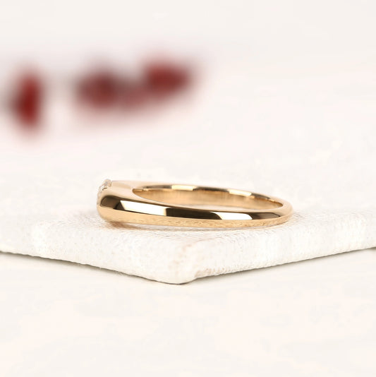 East West Marquise Cut Lab Diamond Solitaire Ring