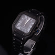 Midnight Diamond Prestige Collection Full Pavé Diamond Chronograph Black Luxury Timepiece Duo