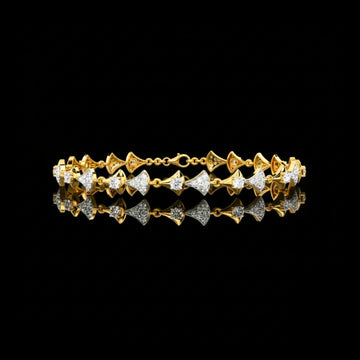 1.26 TCW Elegant Lab Grown Round Cut Created Diamond Bracelet Custom Design By Ivevar Luxury