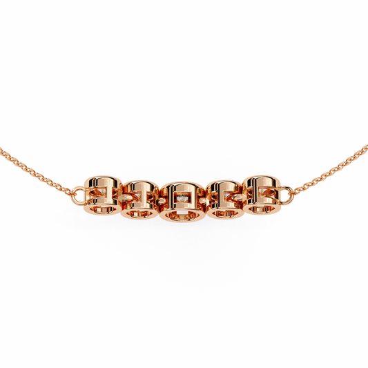 Custom Lab Grown Diamond Necklace Personalized for Her