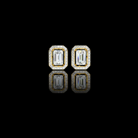 0.76 CT Moissanite Emerald Cut Diamond Stud Earring The Ultimate Everyday Luxury For Mine