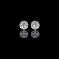 0.12 CT Modern Lab Grown Round Cut Diamond Earring Designs Wear Innovation For Every Look