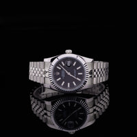 Automatic Date Watch with Black Dial & Jubilee Band