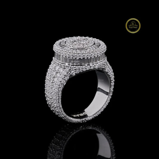 Elegant Round & Baguette Lab Grown Diamond Ring By Ivevar