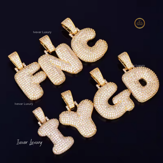 Lab Grown Diamond Iced Pendant with Chain Hip Hop Style Custom Gift by Ivevar