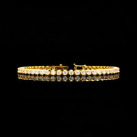 3 MM Minimalist to Maximalist Trendy Moissanite Diamond Aurora Luxe Tennis Bracelet