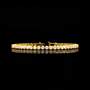 3 MM Minimalist to Maximalist Trendy Moissanite Diamond Aurora Luxe Tennis Bracelet