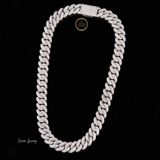 Iced Out Heavy Choker Necklace Encrusted with Brilliant Cut Lab Grown Diamonds
