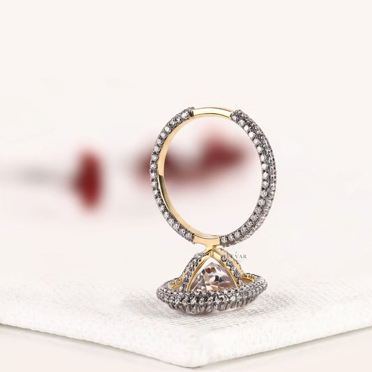Double Halo Oval Cut Lab Diamond Hidden Halo Engagement Ring