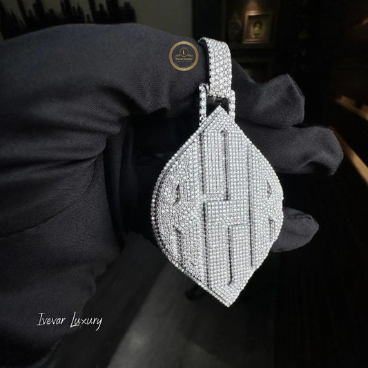 VVS1 Lab Diamond Custom Pendant 925 Silver Iced Out Hip Hop Jewelry by Ivevar