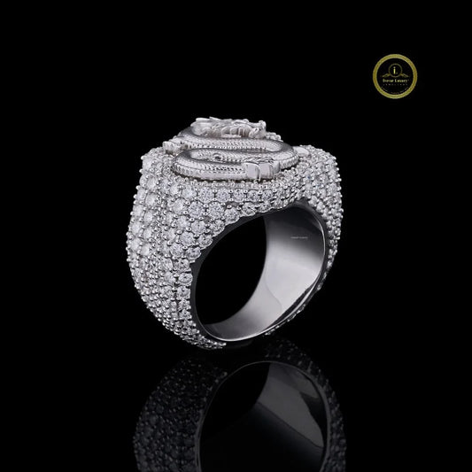 Luxury Dragon Statement Ring with Lab Grown Diamond By Ivevar