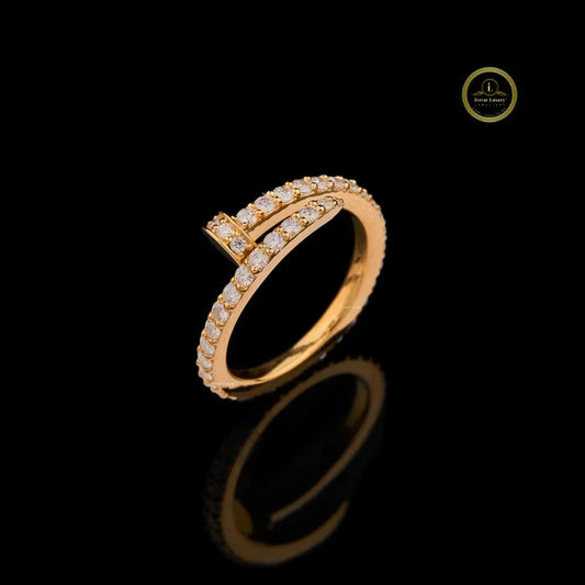 Open Wrap Lab Diamond Pave Statement Ring