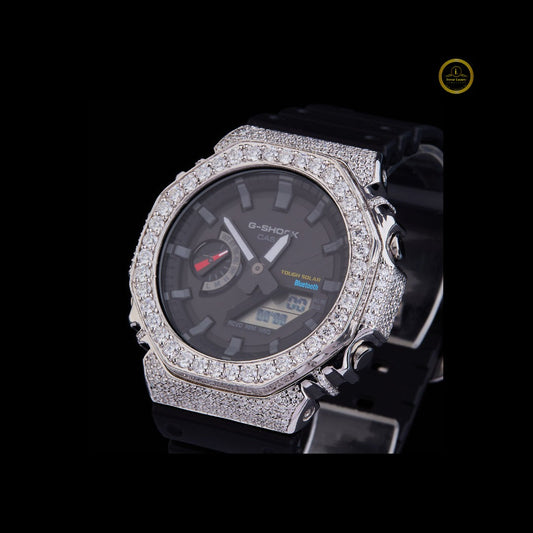 Fully Iced Luxury Wristwatch with Lab Grown Diamond Bezel – Modern Street Style and Timeless Elegance - View 2