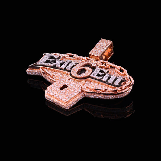 Exit6Ent Lab Diamond Pendant for Exclusive Hip-Hop Statement Jewelry