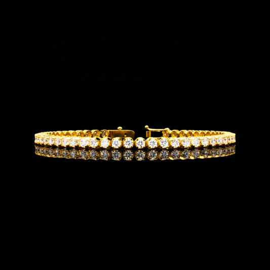 2.62 TCW Minimalist to Maximalist Trendy Lab Grown Diamond Aurora Luxe Tennis Bracelet