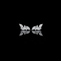 1.5 CT Luxury Finest Moissanite Diamond Marquise Leaf Climber Earring for Birthday Gift