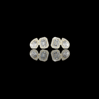 Pear And Emerald Moissanite Diamond Cluster Earrings Two Stone Halo Studs