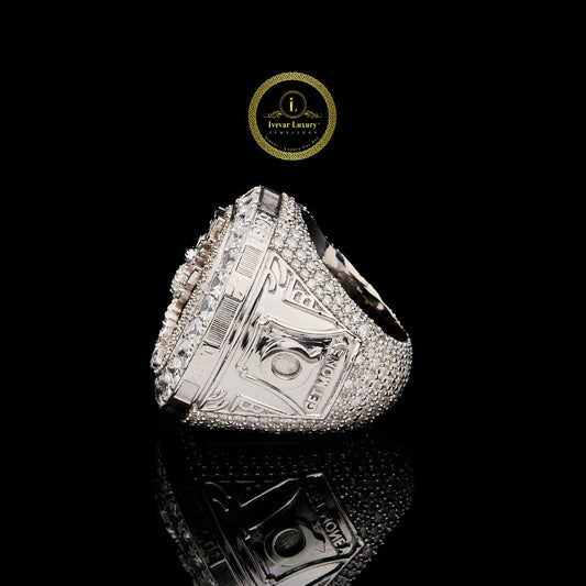 Full Silver Ant Unique Style Moissanite Diamond Hip Hop Men Ring By Ivevar