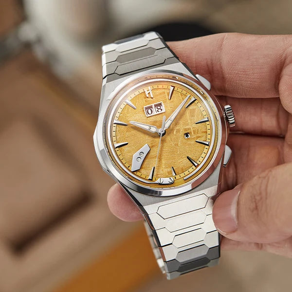 Meteorite Dial Yellow Titanium Chiming Limited Edition Automatic Watch