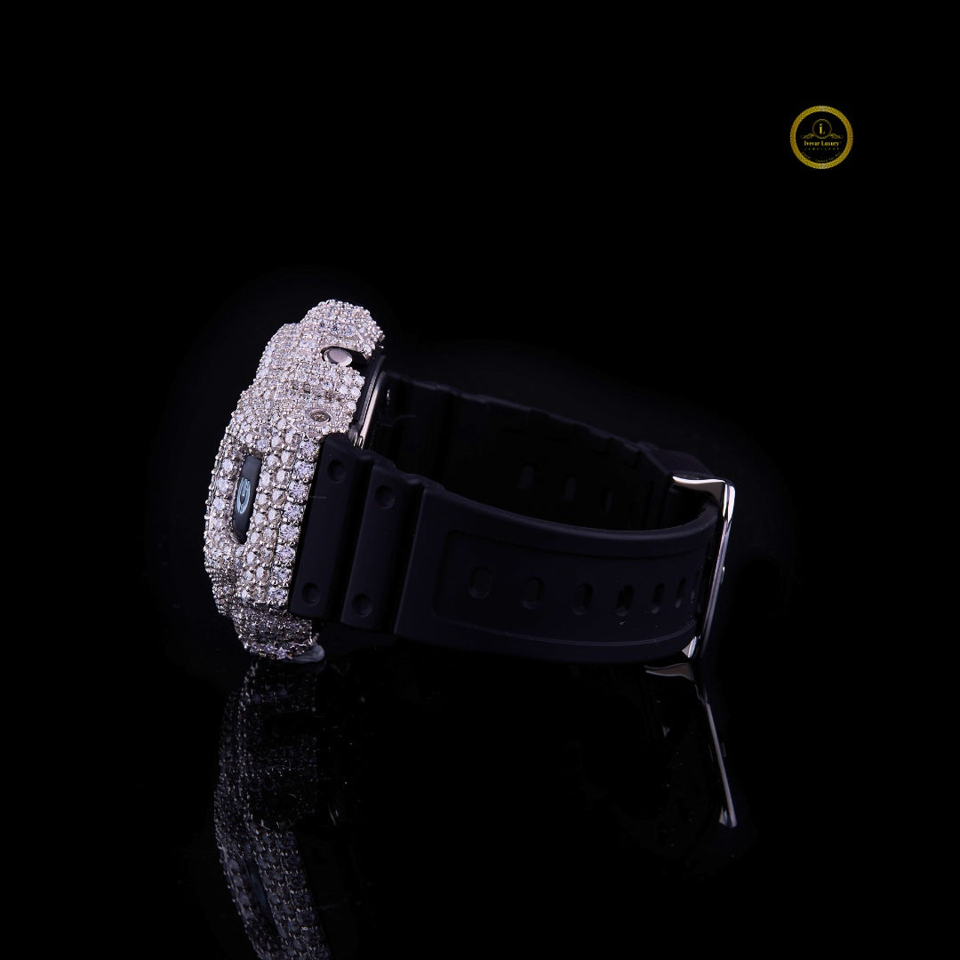 Exclusive Black Lab Grown Diamond Iced Luxury Timepiece By Ivevar - View 3