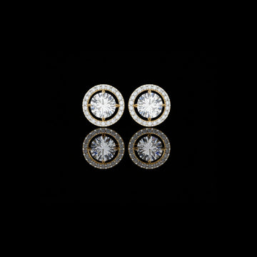 2.00 CT Exclusive Designer Moissanite Round Cut Diamond Earring Limited Edition For Look