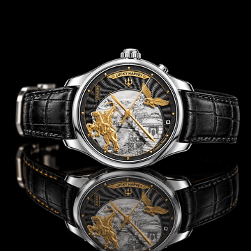Dynasty Series Silver Titanium Chiming Genghis Khan Limited Edition Automatic Watch