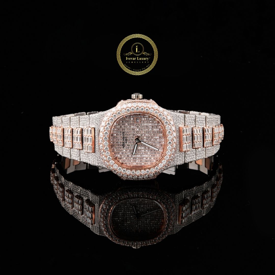 Ivevar's Signature Elegance Custom Lab Diamond Luxury Watch