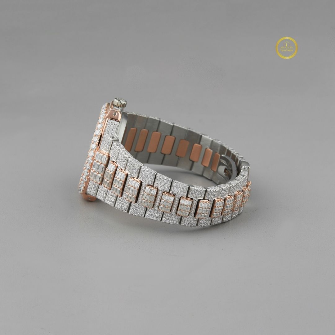 Ivevar's Signature Elegance Custom Lab Diamond Luxury Watch - View 3