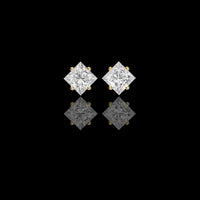 2.39 TCW Timeless Lab Grown Princess Cut Diamond Earrings Ethical Brilliance Perfect For Gift