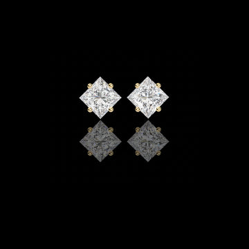 2.39 TCW Timeless Moissanite Princess Cut Diamond Earrings Ethical Brilliance Perfect For Gift
