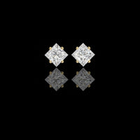 2.40 TCW Timeless Moissanite Princess Cut Diamond Earrings Ethical Brilliance Perfect For Gift