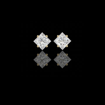 2.40 TCW Timeless Moissanite Princess Cut Diamond Earrings Ethical Brilliance Perfect For Gift