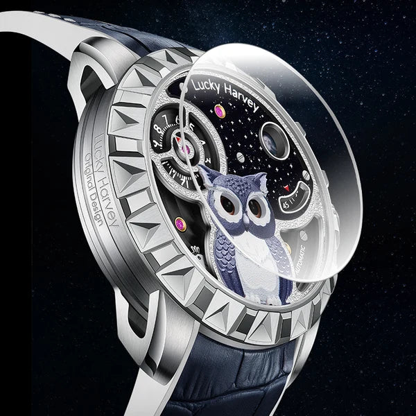 Fun Series Silver Owl Automatic Watch