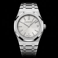 Premium Men's Silver Analog Watch with White Dial