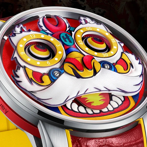 Fun Series Green Lion Dance Automatic Watch