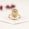 Cushion Cut Lab Diamond Seven Prong Solitaire Engagement Ring