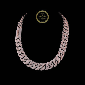 Custom Cuban Link Chain with Created Diamonds Showcasing Hip Hop Elegance and Superior Craftsmanship