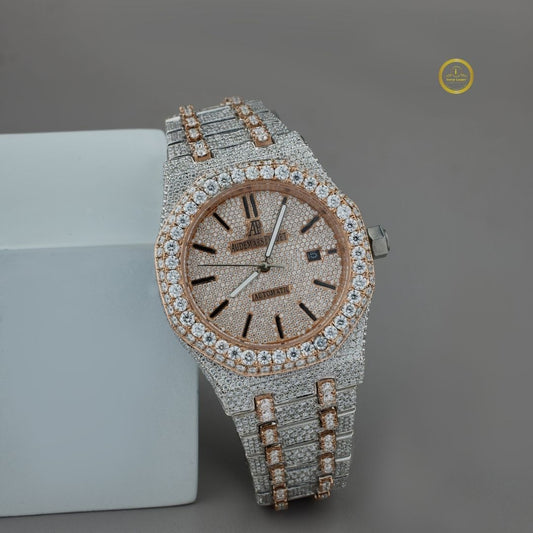 Ivevar's White Fire - D Color VVS1 Full Iced Out Diamond Watch - View 2