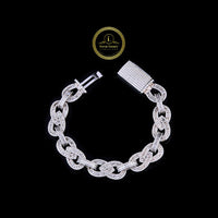 Lab Grown Oval Cuban Link Diamond Bracelet