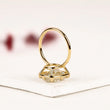 Cushion Cut Lab Diamond Seven Prong Solitaire Engagement Ring