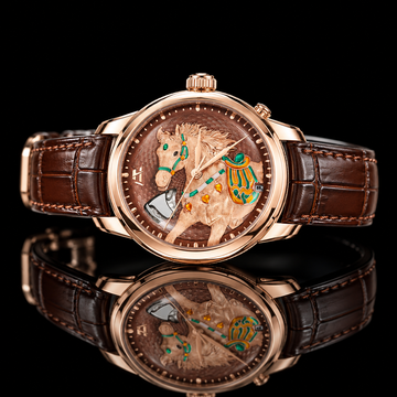 Craftmanship Series Rose Gold Titanium Chiming Horse Limited Edition Automatic Watch