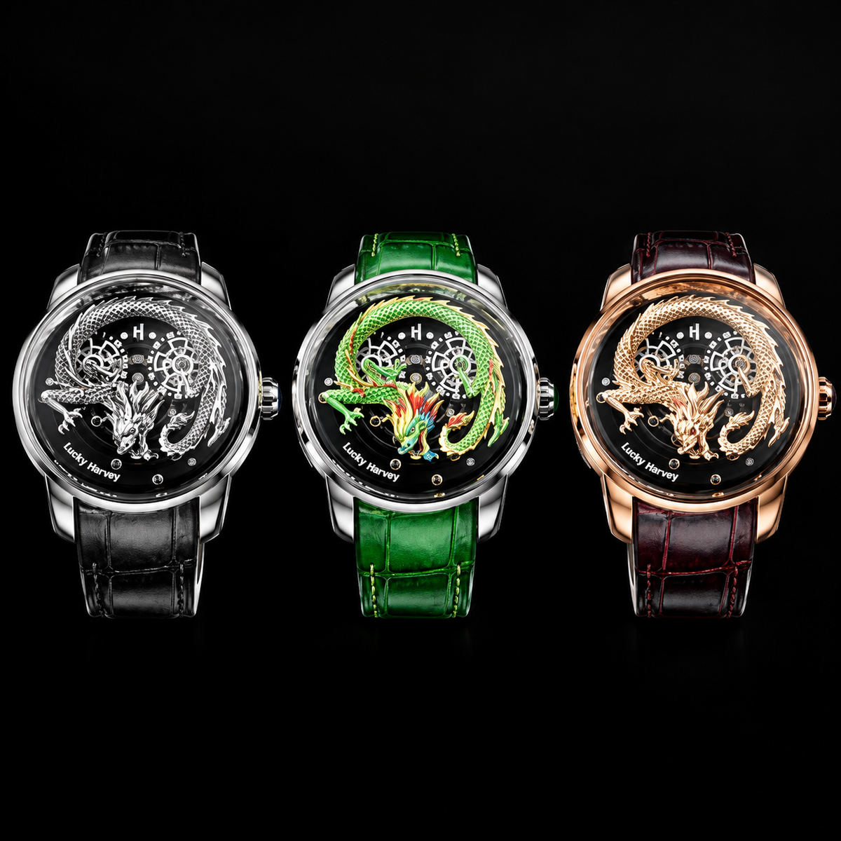 Craftsmanship Series Silver Dragon Automatic Watch