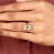 Cushion Cut Lab Diamond Seven Prong Solitaire Engagement Ring