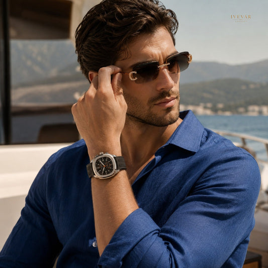 Performance Luxury Watch And Crystal Sunglasses Set Men's Collection By Ivevar